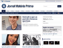 Tablet Screenshot of jornalmateriaprima.com.br